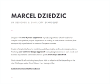 Tablet Screenshot of marceldziedzic.com